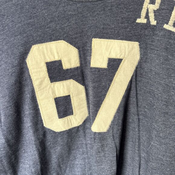 Vintage Polo Jeans Ralph Lauren Shirt Men XXL Blue StitcH RL 67 SIX SEVEN TREND - Picture 4 of 8